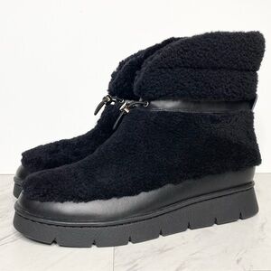 Marc Fisher Kamryn Black Fur Bootie 8M